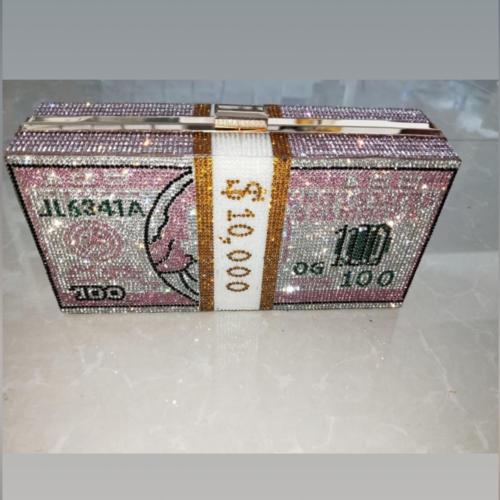 PINK Money Bag Clutch $$$
